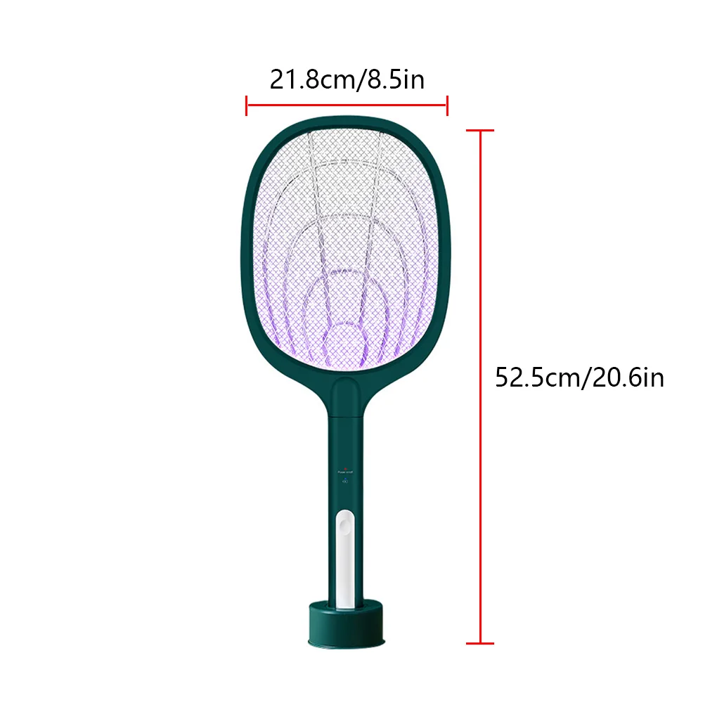 

2 IN 1 Trap Mosquito Killer Lamp Fly Racket 2000mAh Electric Bug Zapper USB Rechargeable Summer Fly Swatter Trap Flies Insect