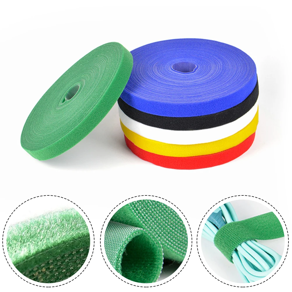 

25M 3 Rolls Nylon Tie Tape Plant Ties Supports Bamboo Cane Wrap Support Fastening Straps Garden Plant Ties & Supports Parts