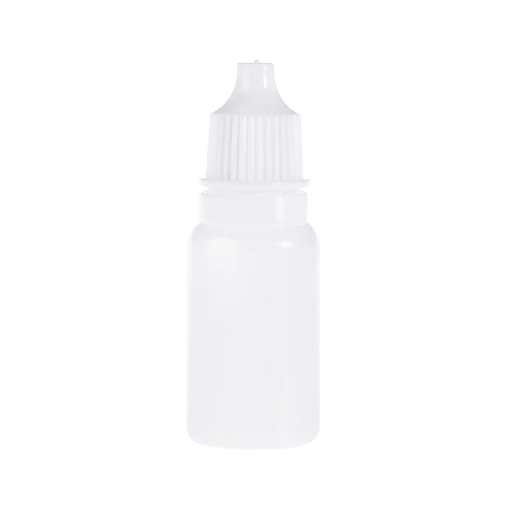 

5Pcs 10ml Squeezable Dropper Bottles Empty Eye Drop Bottles Eye Dripper for Eyewash ( White ) Glass