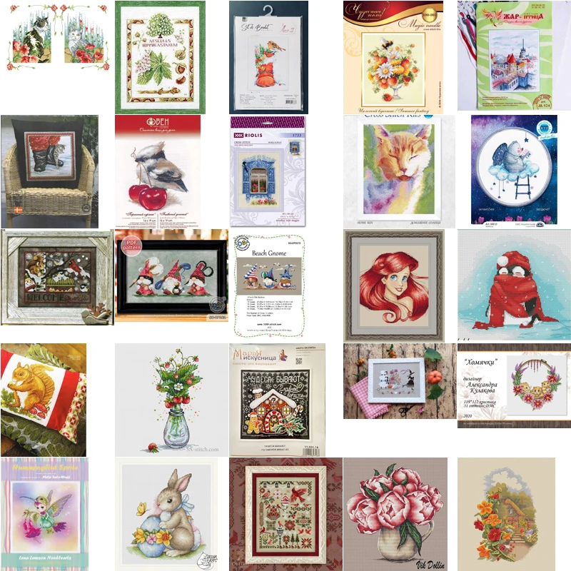 Вышивка крестиком 14CT 18CT 22CT 25CT Экологичная хлопковая нить без печати вышивка домашний декор huazhong hut II 27-34