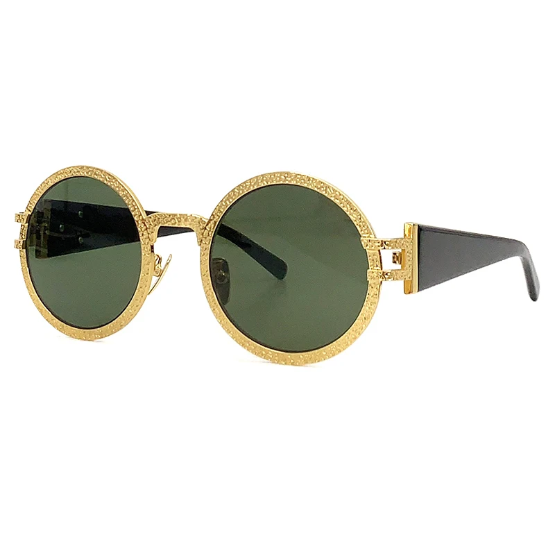 

Женские солнцезащитные очки в круглой оправе из сплава с градиентными линзами UV400