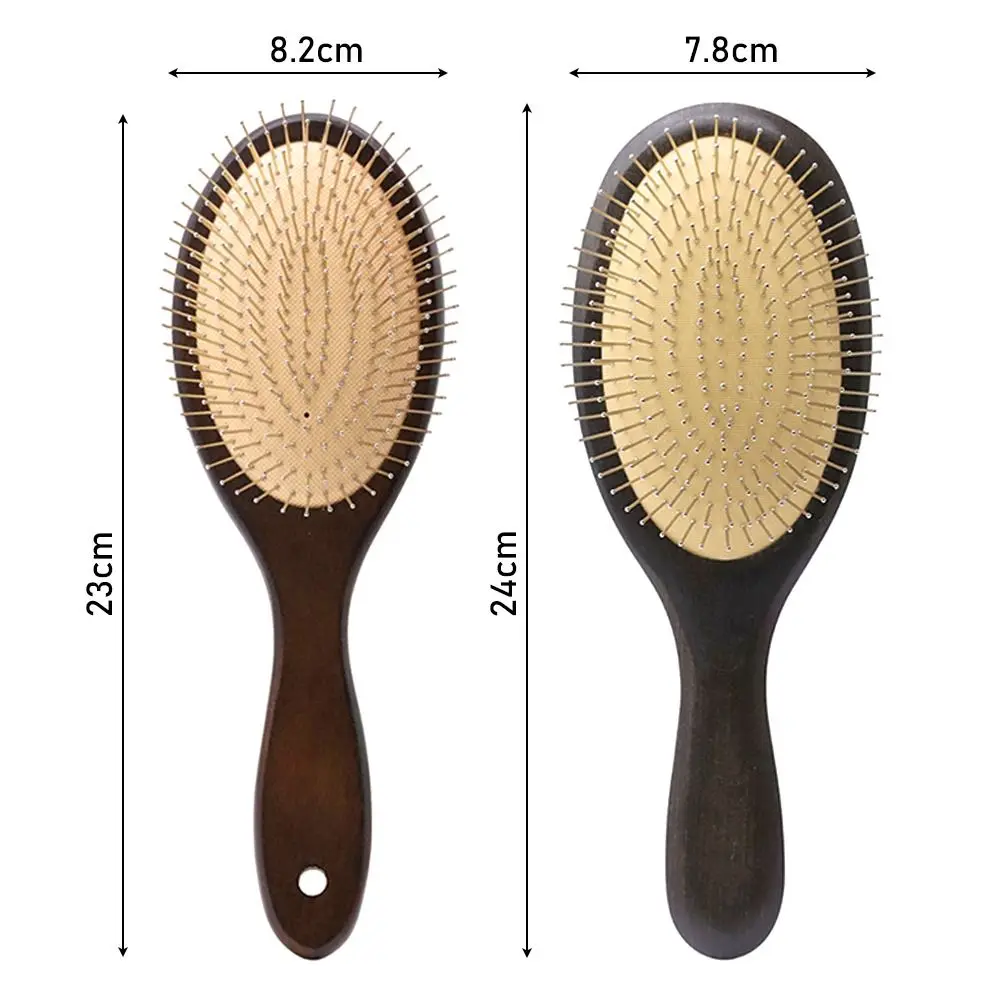 Массажная деревянная щетка для волос