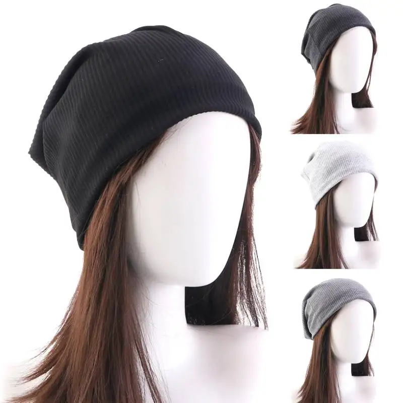 

Slouchy Beanie Hat For Women Men Stylish Cotton Thin Hip Hop Skull Caps Unisex Couple Bonnet Headwraps Winter Warmers Chemo Cap