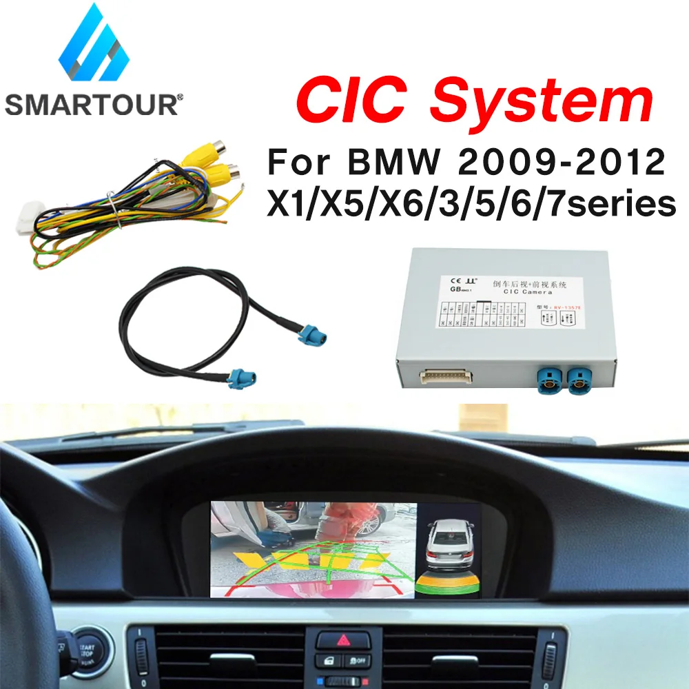 

Smartour для BMW CIC 2009-2012 X1/X5/X6/3/5/6/7 Series, мини оригинальный экран, обновленная система, модуль заднего хода + задняя камера