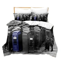 3d printed doctor who tardis bedding set down quilt cover with pillowcase double complete queen king bedding