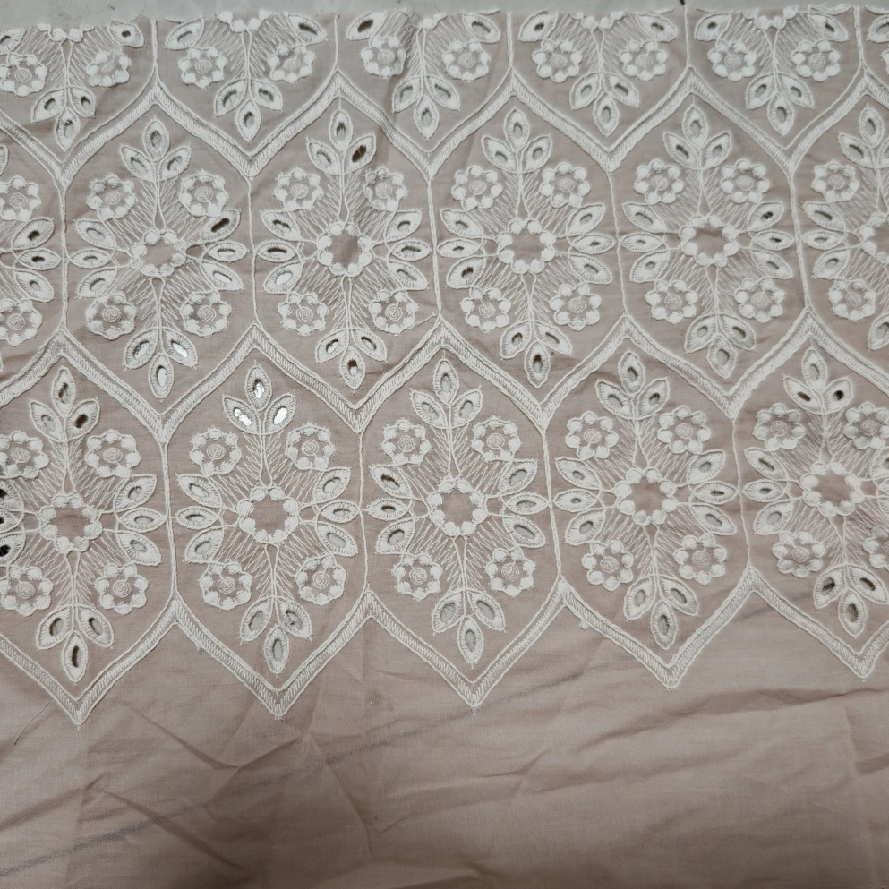 Новинка 2024 хлопковая ткань с вышивкой женское Повседневное платье