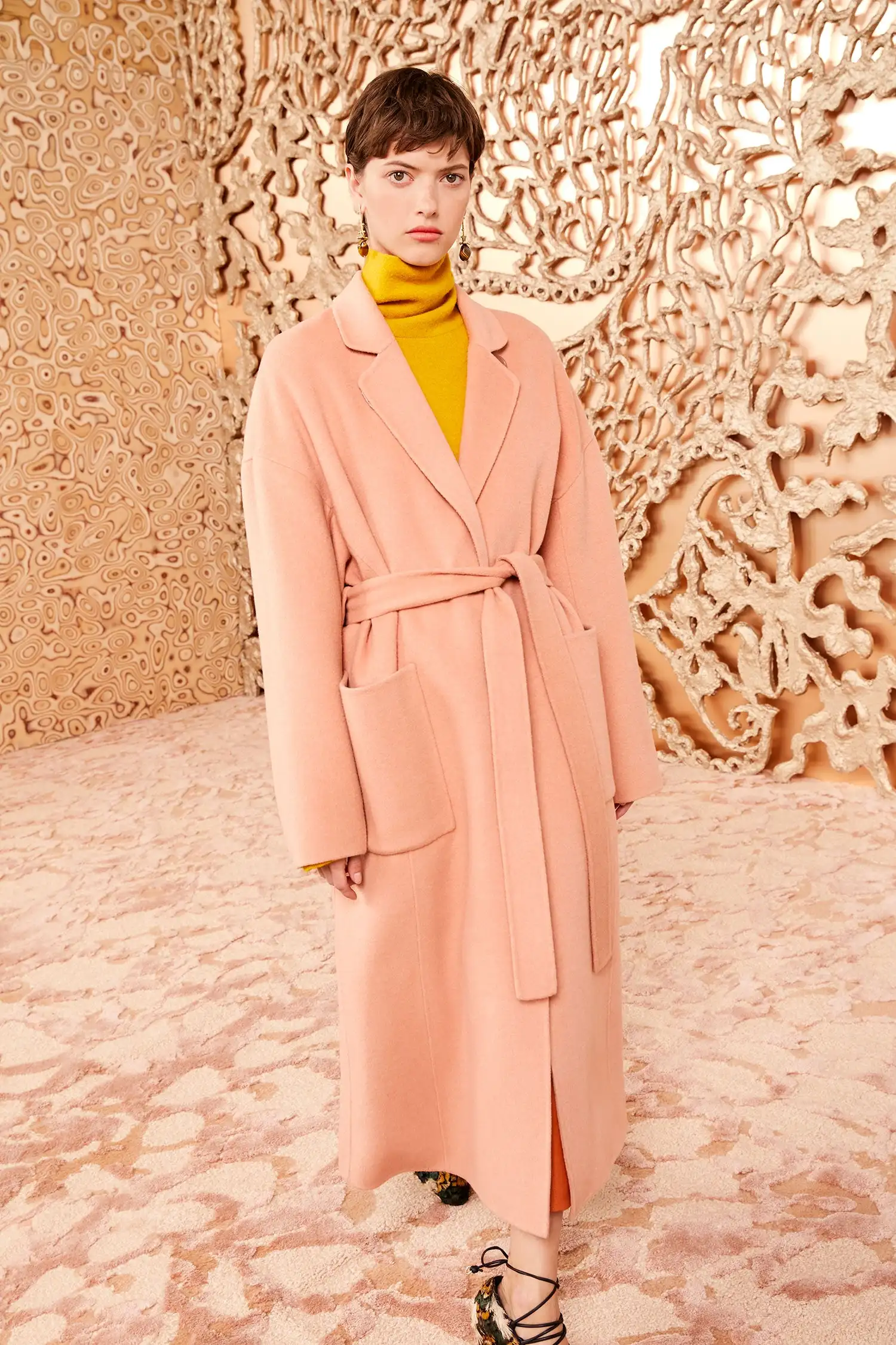 2025 модное новое шерстяное пальто Ulla Johnson женский длинный стиль