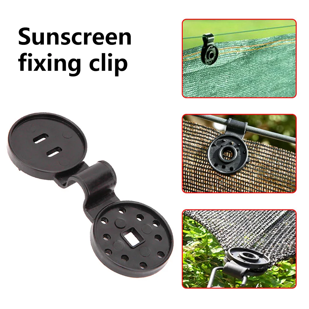 

20/40PCS Sun Shade Net Clip Garden Tools Greenhouse Shade Cloth Fix Clamp Plastic Grommet Fence Netting Installation Hook