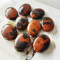 whosale natural polished crystal tumble massage stones red obsidian healing crystal palm stone for decoration