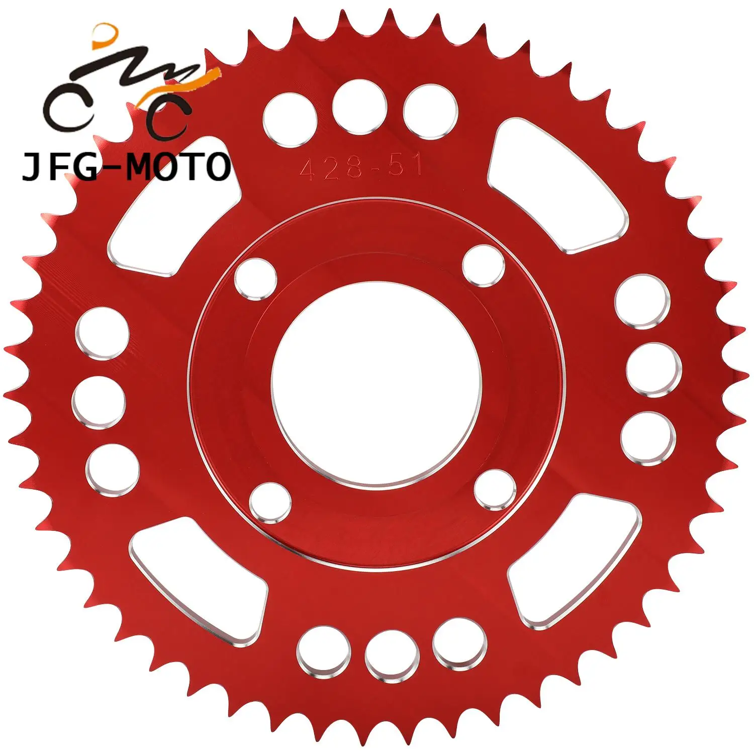 Мотоциклетные аксессуары звездочка задней цепи звездочки с ЧПУ алюминиевые для