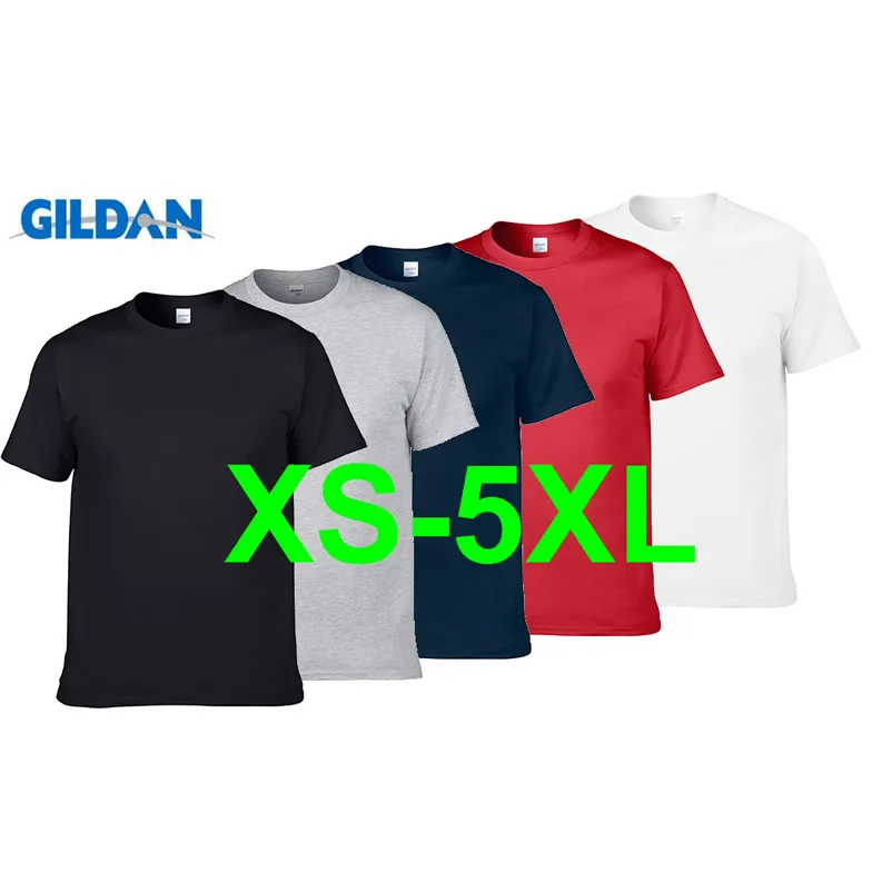 

Gildan Brand High Quality Summer 100% Cotton T-Shirt Men Casual Short Sleeve O-Neck T Shirt Comfortable Solid Color Tops Tees T3