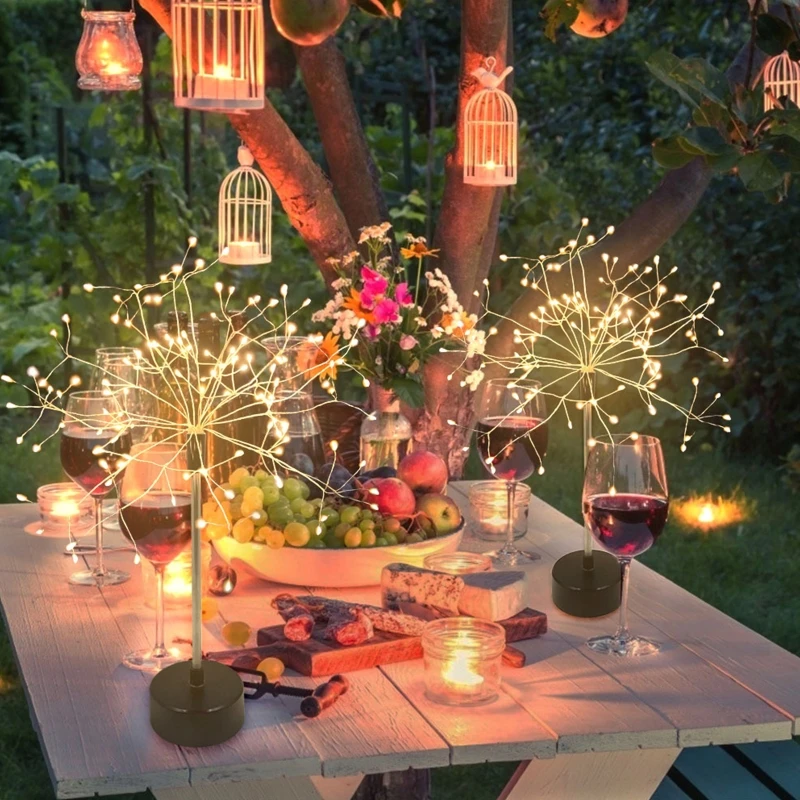 

LED Lamp for Spring Christmas Holiday Unique Tabletop Firework Shape Gift