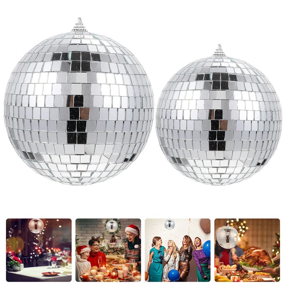 

Disco Mirror Party Hanging Decor Reflective Decorations Lightfor Home Glass Bar Silversmall Theme Decorationornament Cool Large