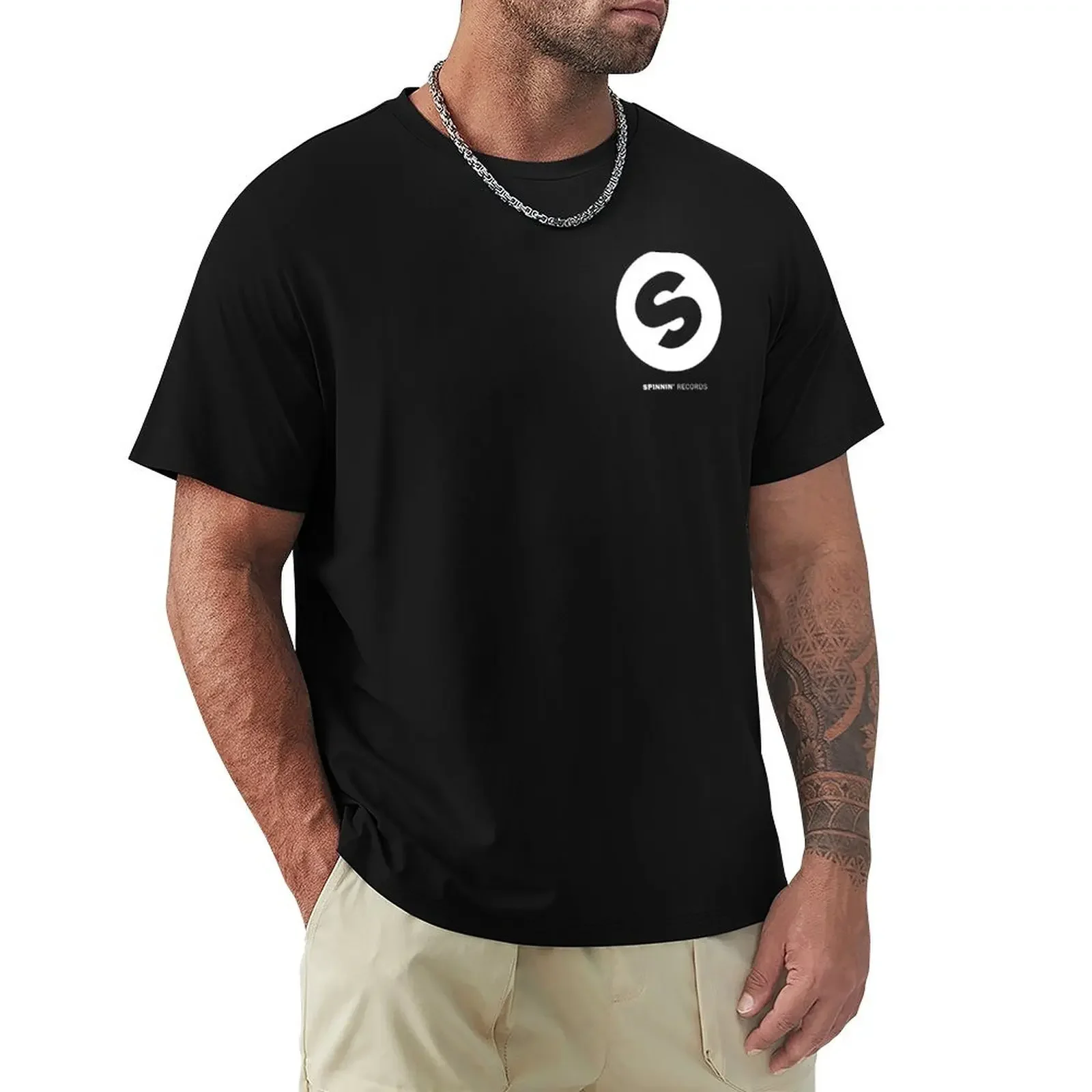 Фото Футболка Spinnin Records для мальчиков с животным принтом и принтом животных, мешковатые рубашки для мальчиков, простые мужские хлопковые футболки №3