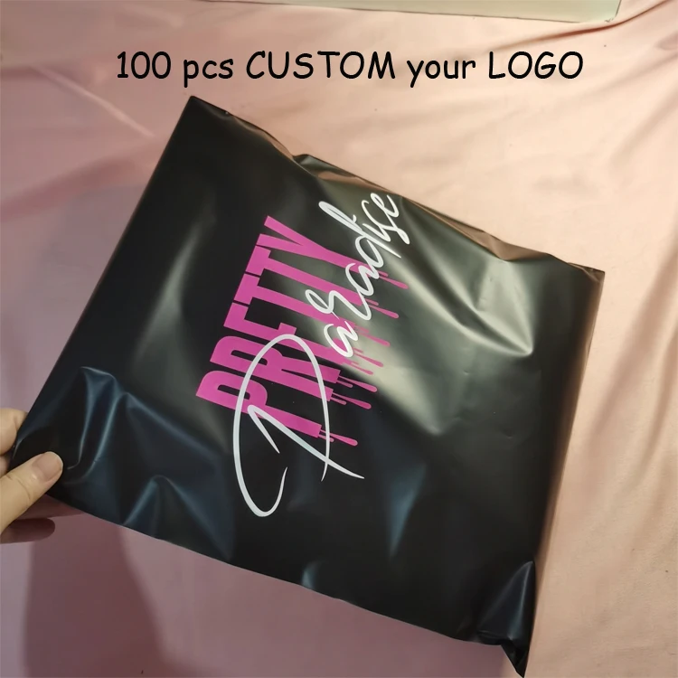 custom logo printed private logo eco friendly mailing shipping packaging 9x12 6x9 compostable shipping courier poly mailers