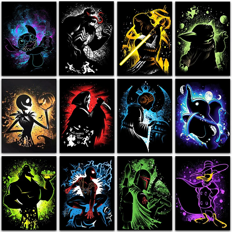 

Алмазная 5D картина «сделай сам», диснеевские Звездные войны, Дамбо, Человек-паук, полноразмерная и круглая мозаика, вышивка крестиком, домаш...