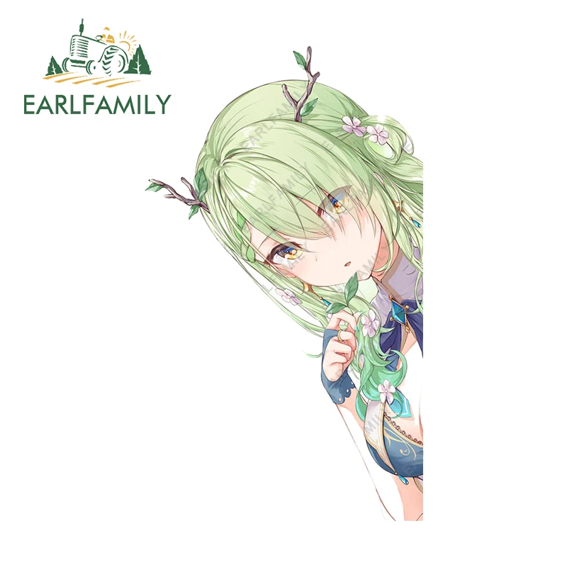

EARLFAMILY 13cm x 7.6cm for Hololive Ceres Fauna Car Stickers Camper Windows Decal Windshield Laptop Motorcycle Waterproof