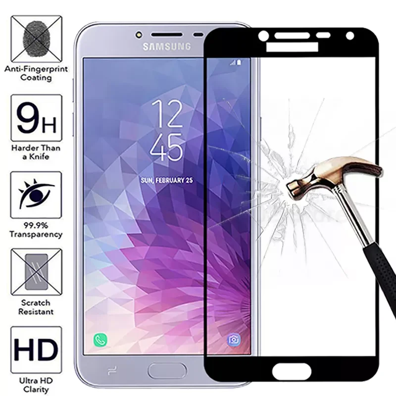 

3D Full Cover protective Glass on J4 2018 Tempered Glass For Samsung J4 J6 2018 A6 Plus 2018 J5 J3 2016 Screen Protector A7 2018