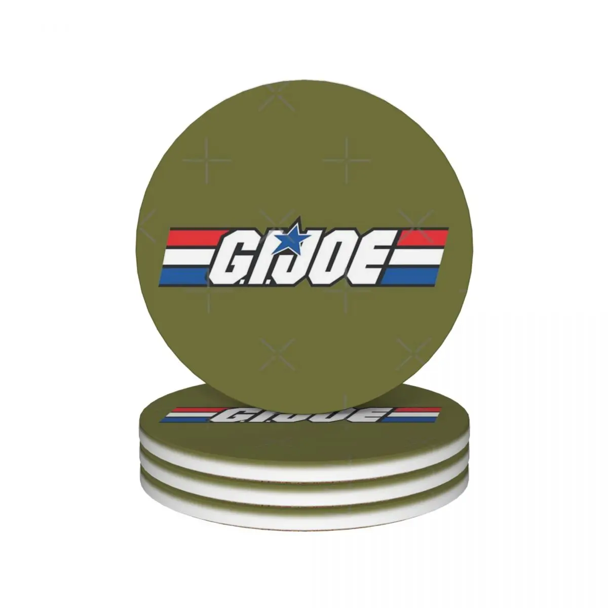 Керамические подставки с логотипом Gi Joe принадлежности для кухонного бара (4 шт.)