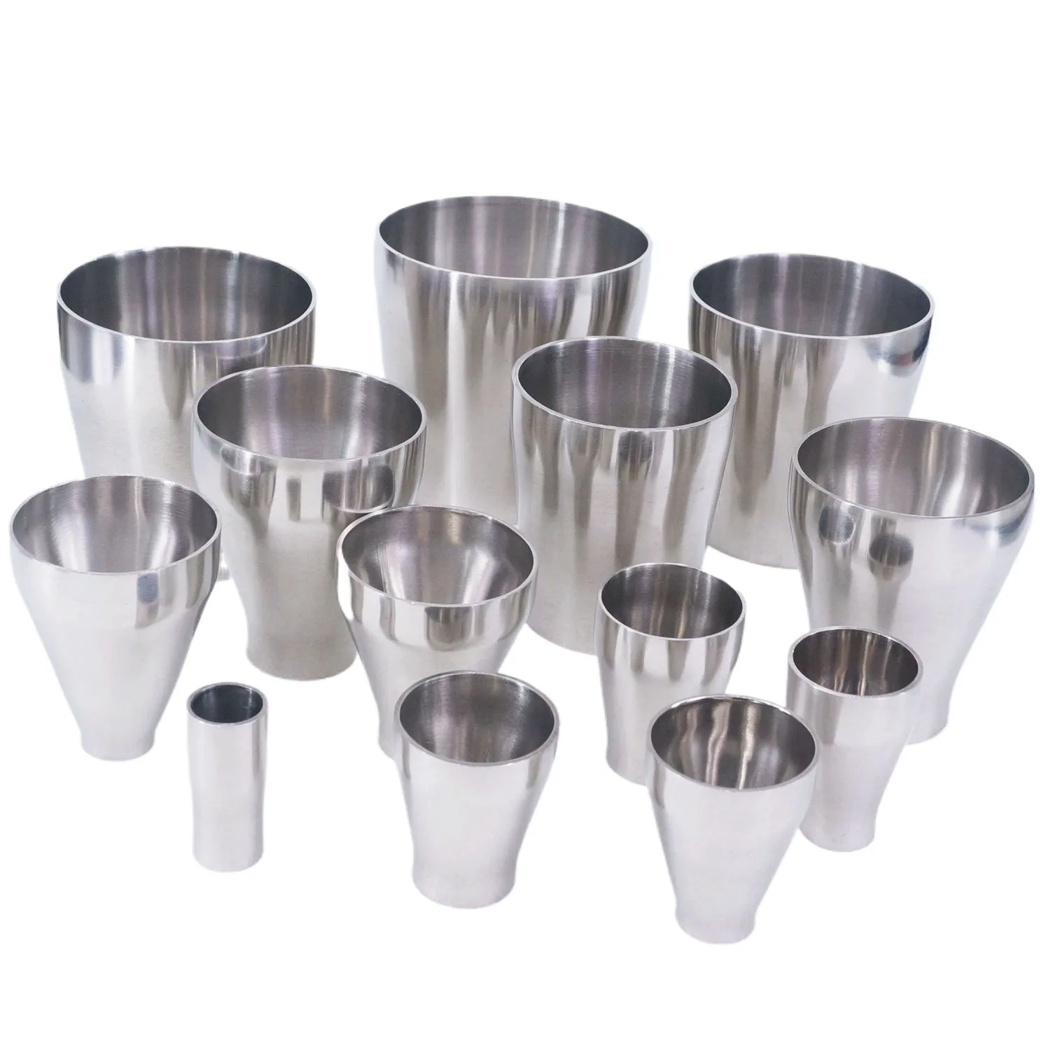 Редуктор O.D 12,7 мм-139 мм, фитинг для санитарной трубы из нержавеющей стали 304, санитарный сварной концентрированный редуктор трубы