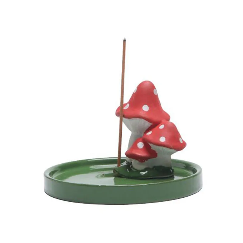 

Креативный мультяшный держатель для благовоний в виде грибов ароматическая горелка Чан для чая домашний декор для гостиной домашний арома...