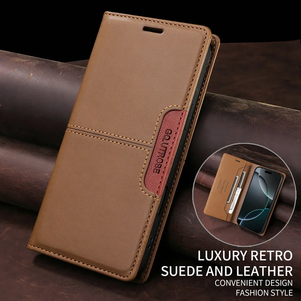 Luxury Case for OPPO A16S A53S A54S A57S A77S Flip Cover RFID Leather 360 Protect A94 A74 A57 A77 A16 A55 A54 4G 5G Funda