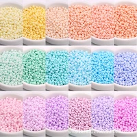super high quality macarone frosted glass rice beads handmade diy loose beads jewelry beads