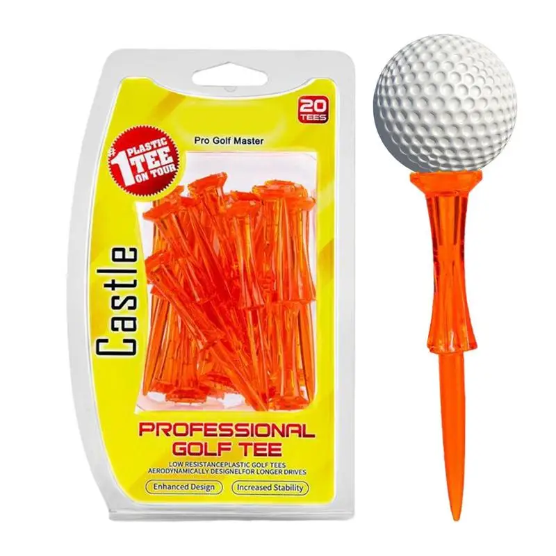 

Long Golf Tees Golf Practice Tees Base 20pcs Golfing Tees Crown Head Design For Different Competitions Outdoor Court Training
