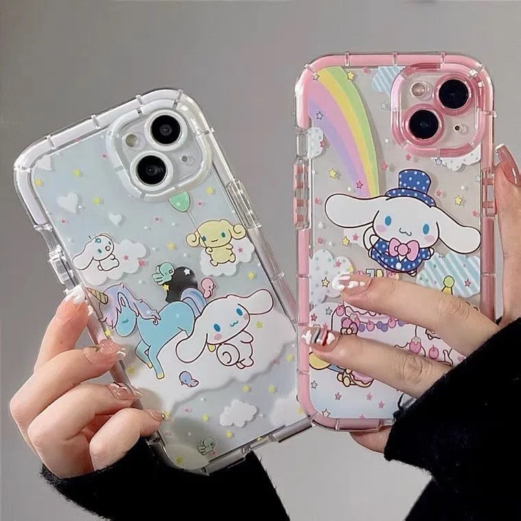 

Sanrio Rainbow Cloud Cinnamoroll Phone Cases For iPhone 14 13 12 11 Pro Max XR XS MAX 8 X 7 Back Cover