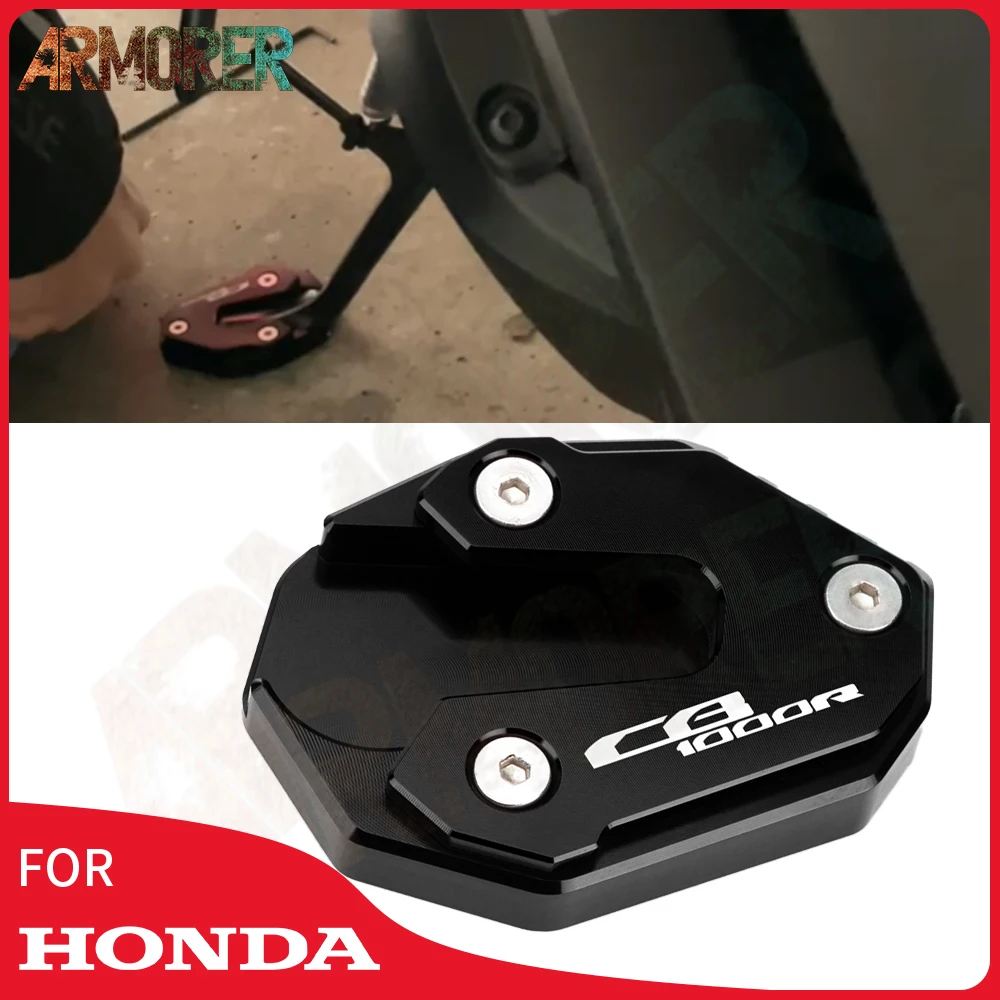

Motorcycle Accessories For HONDA CB1000R CB 1000R CB 1000 R Kickstand Side Stand Extension Enlarger Pad 2018 - 2020 2021 2022