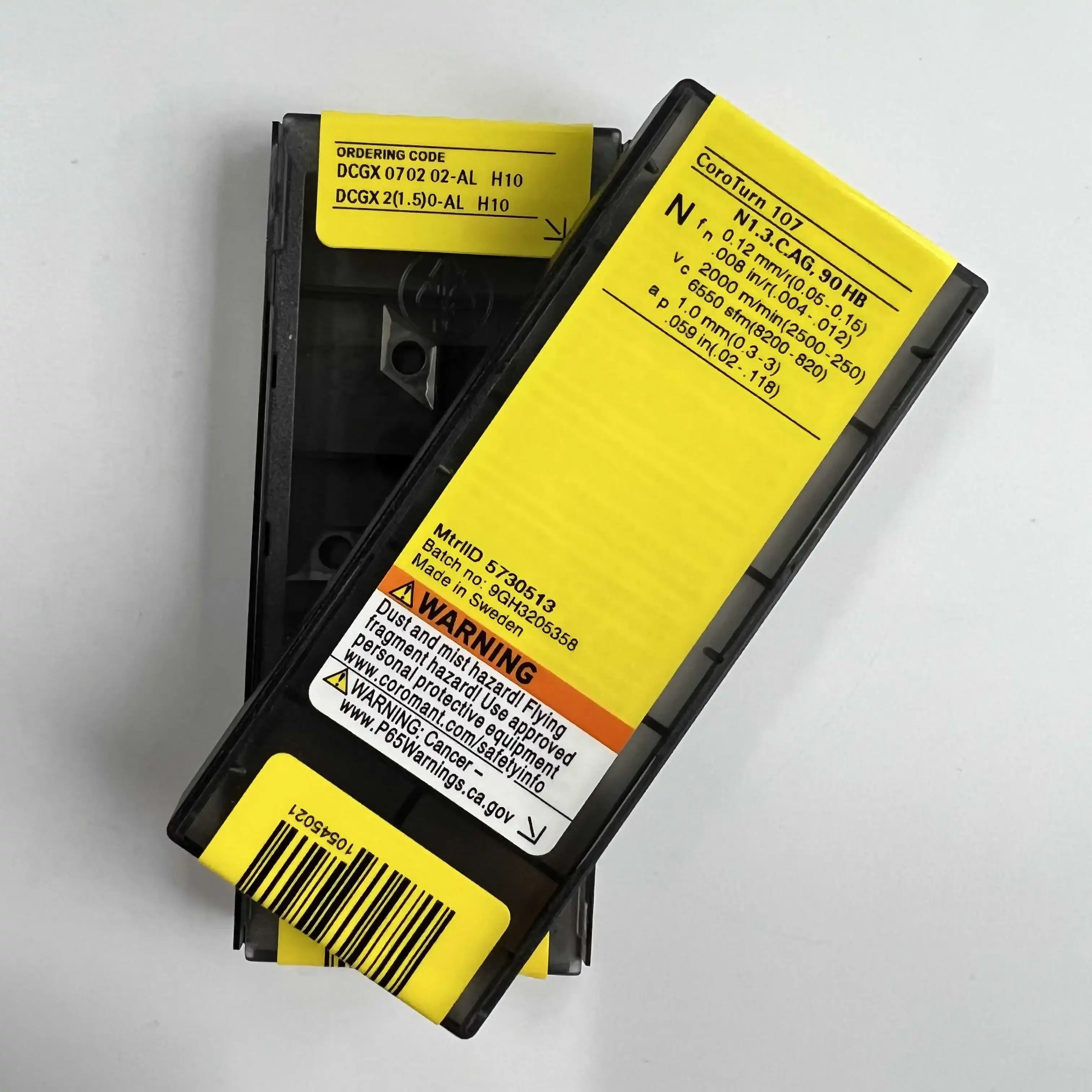 Оригинальное лезвие DCGX 070202 -AL H10 / Лезвие с ЧПУ из твердого сплава 10 шт.