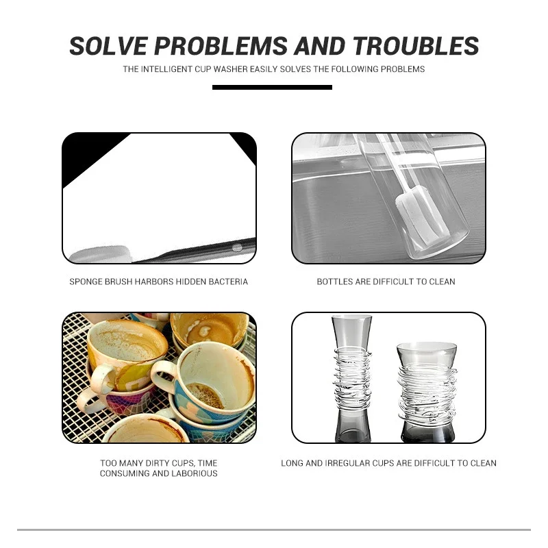 Автоматическая Мойка стеклянных стаканчиков высокого давления ополаскиватель