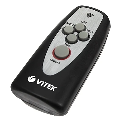 Вентилятор бытовой Vitek VT-1948 BK (Мощность 60 Вт напольный 3 скорости пульт ДУ режим