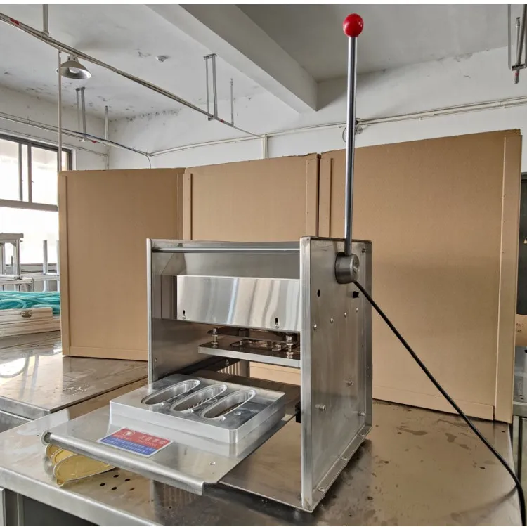 Упаковщик пищевых лотков машина для запечатывания мяса настольный пластиковый