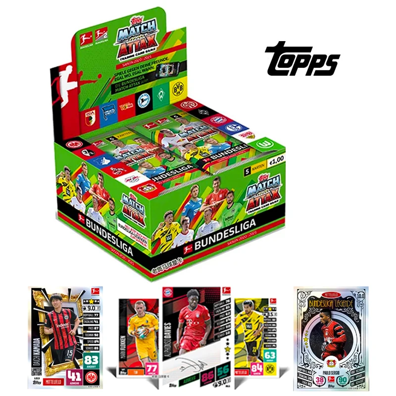 

2020-21 топ матч атракс официальная звезда Бундеслига игровая версия коробка коллекционные карты Мультяшные игрушки Рождественский подарок на день рождения