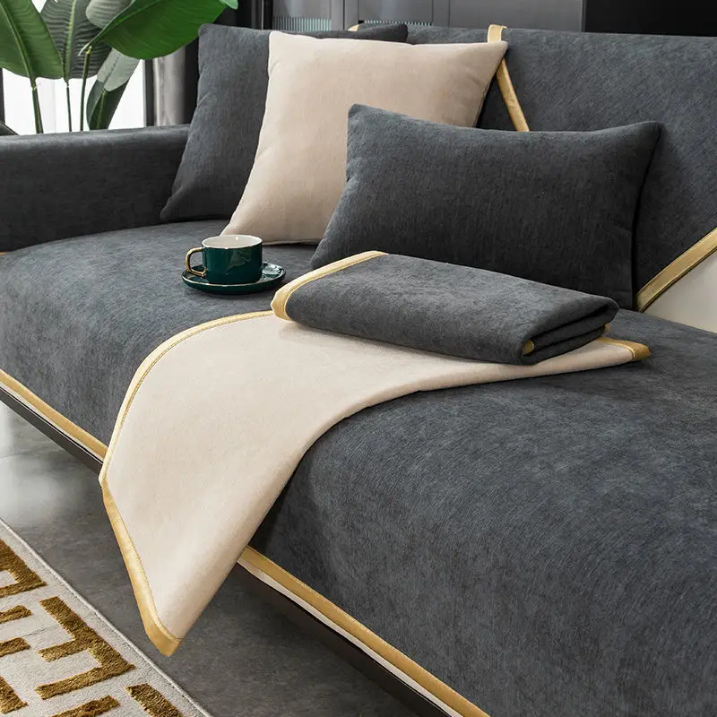 

Высококачественный комбинированный декоративный чехол для дивана L-образной формы для гостиной, Всесезонная универсальная Нескользящая н...
