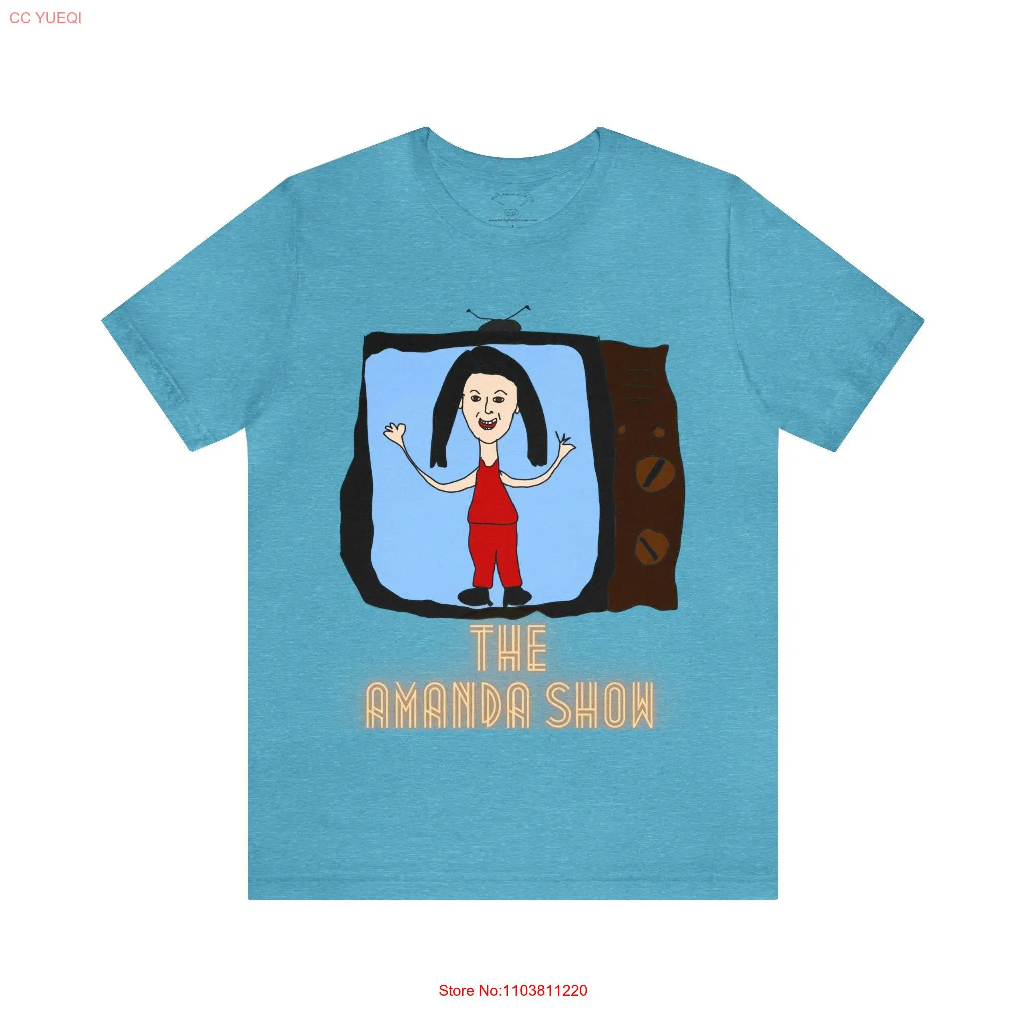 Фото Забавная футболка The Amanda Show Badly Drawn Bad Drawing Джерси с длинными или короткими рукавами №1
