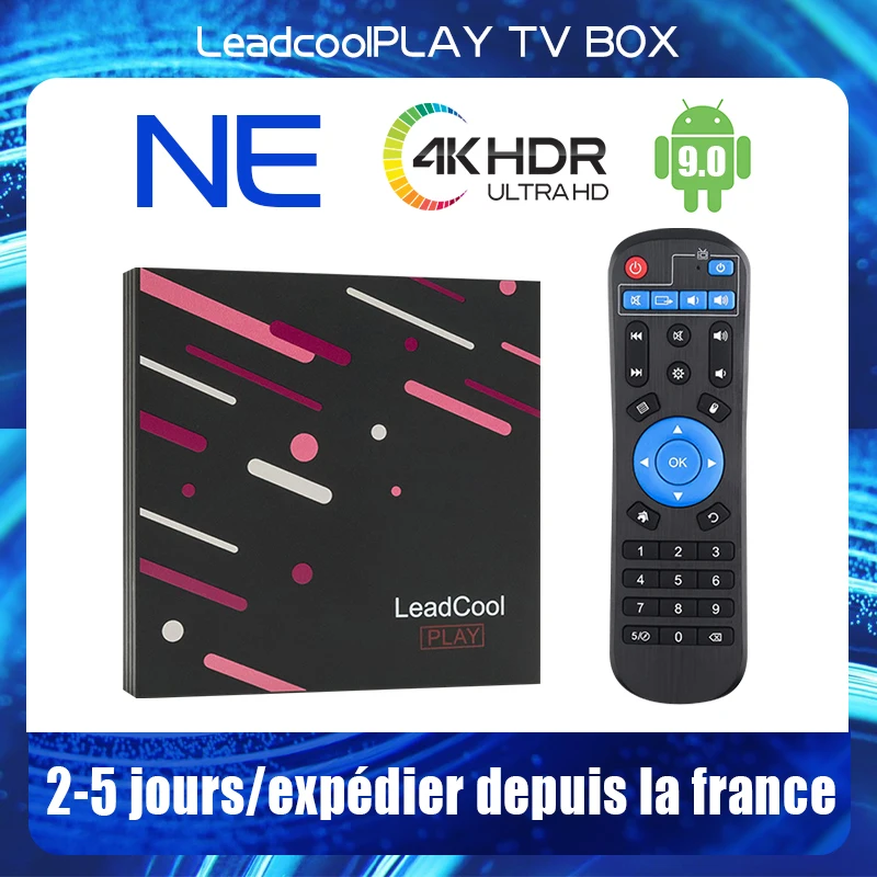 

Leadcool Play IPTV Box Rockchip RK3318 Quad Core Android 9.0 2.4/5G Wifi 4K 4GB 64GB Support BT 4.0 100M IPTV Box PK X96 Mini