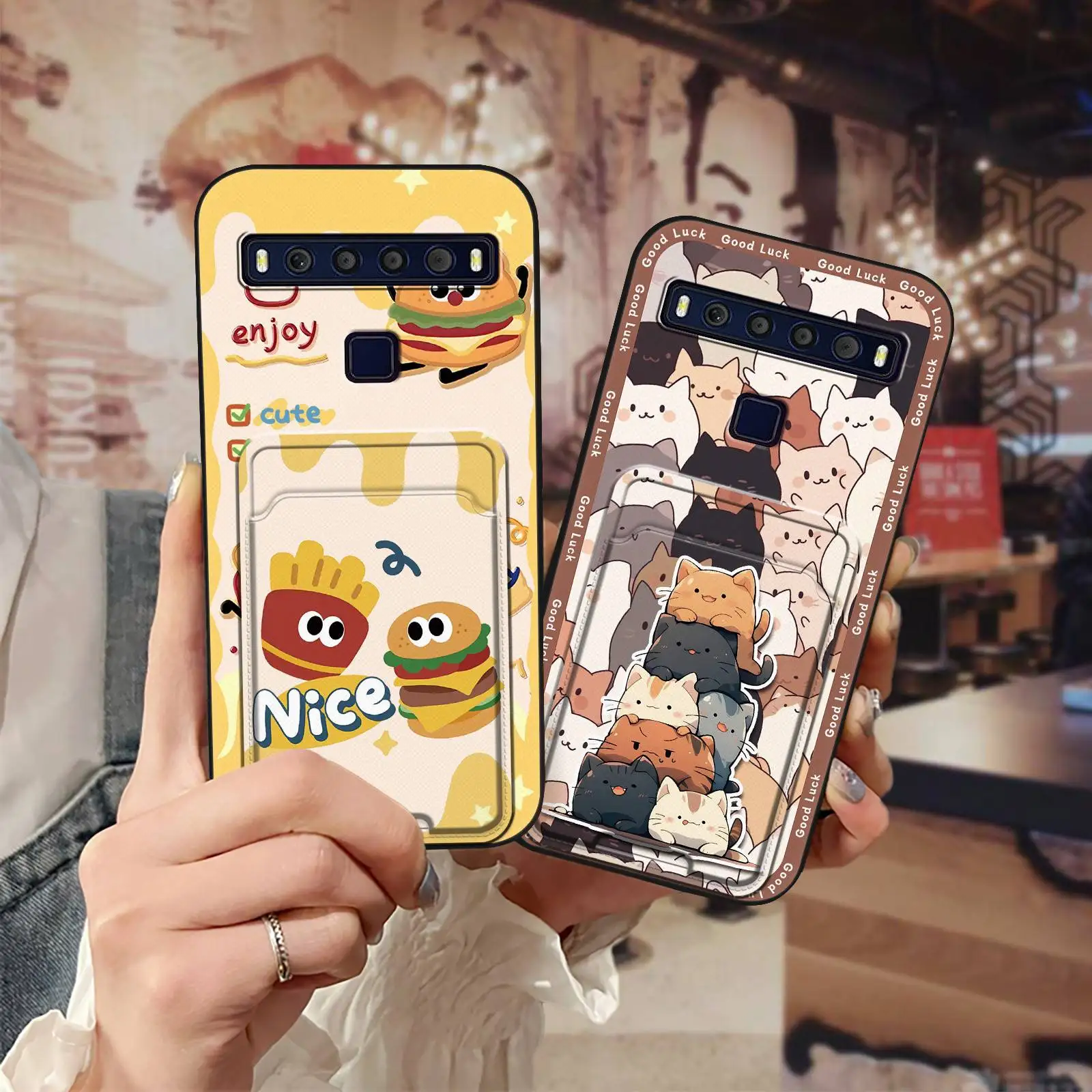 Полная оболочка прочный телефон для TCL 10L/10 Lite чехол карт противоударный мягкий