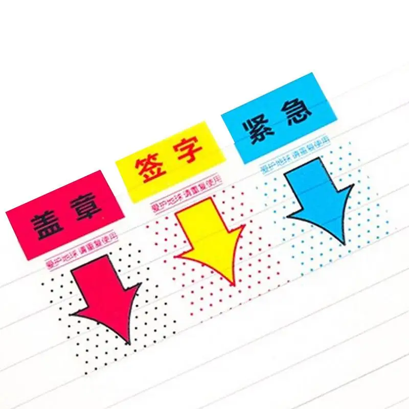 

Sign Here Tabs Neon Color Tape Flag Page Markers Tab Flags Sticker Note Easy To Post For Office School Notebook Annotating Books