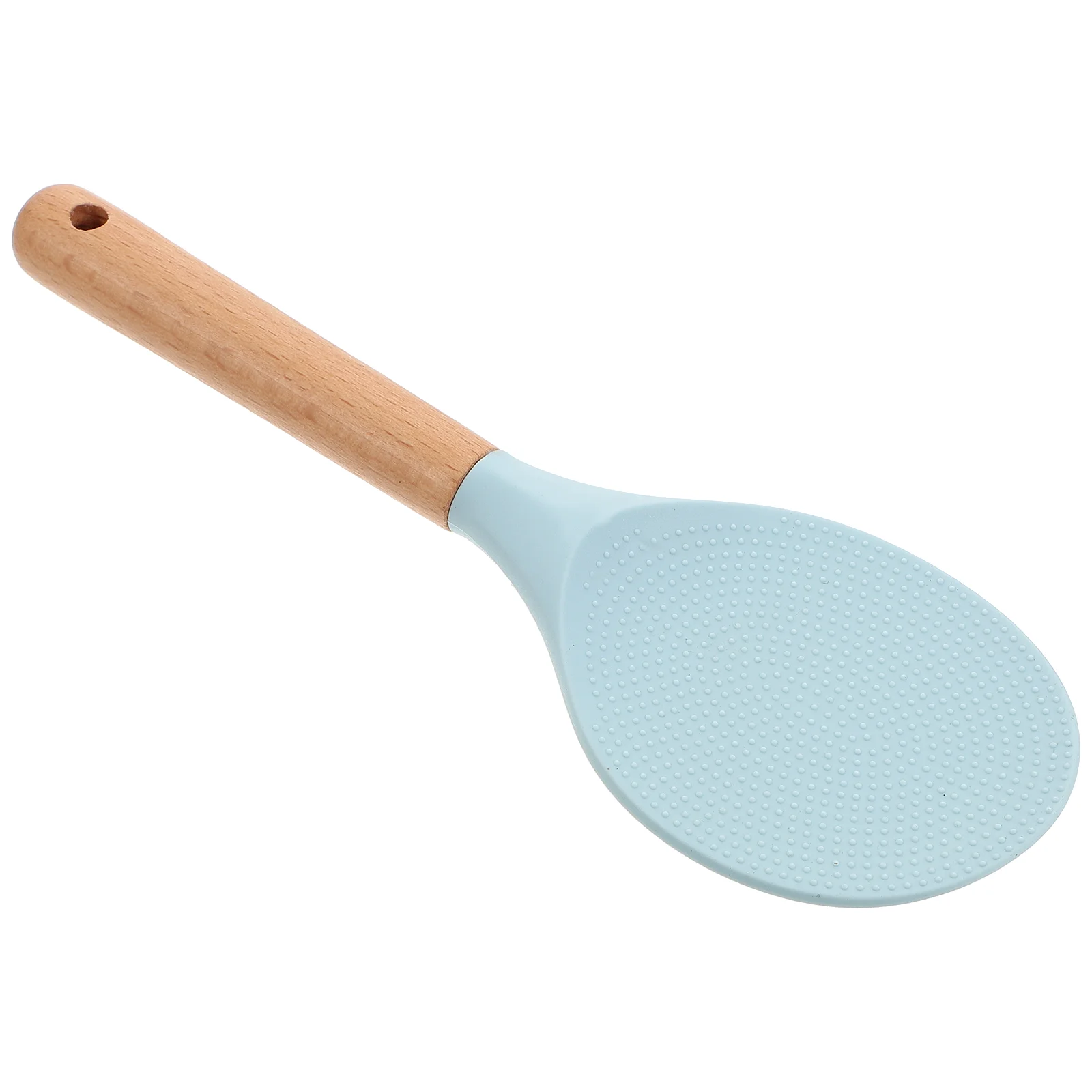 

Small Tools Kitchen Gadget Wood Handle Scoop Delicate Rice Simple Spoon Non-slip