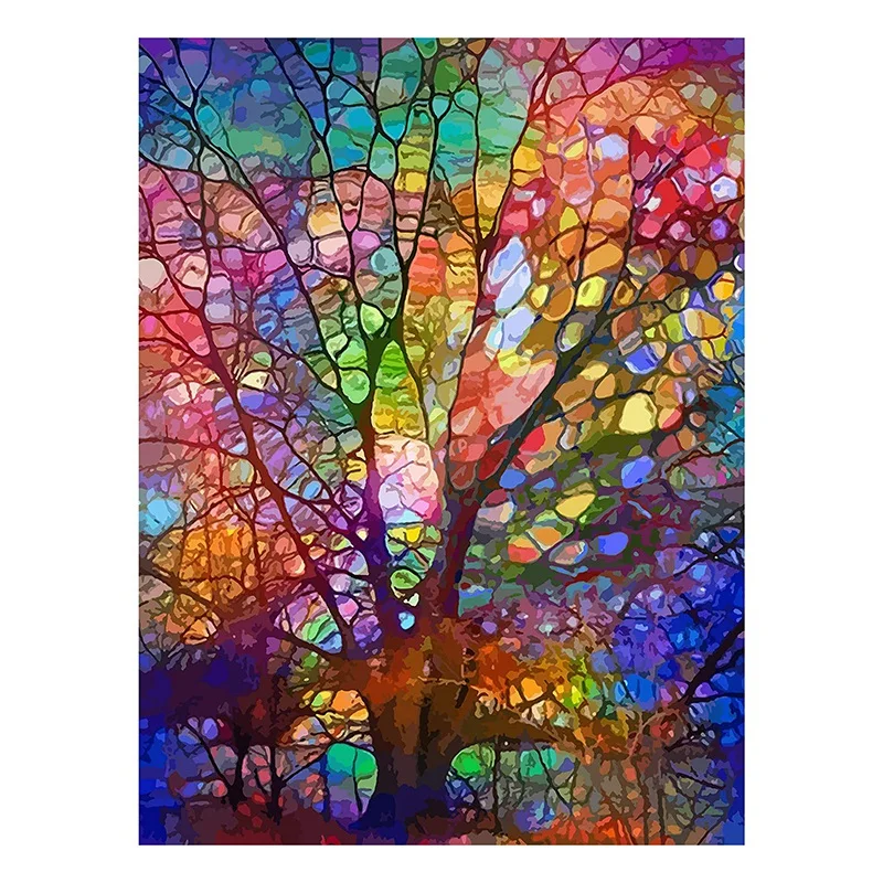 

Adult Paint By Number Kits on Canvas 16X20 Inch DIY Acrylic Painting Kit for Kids & Adults Beginner - Tree of Life