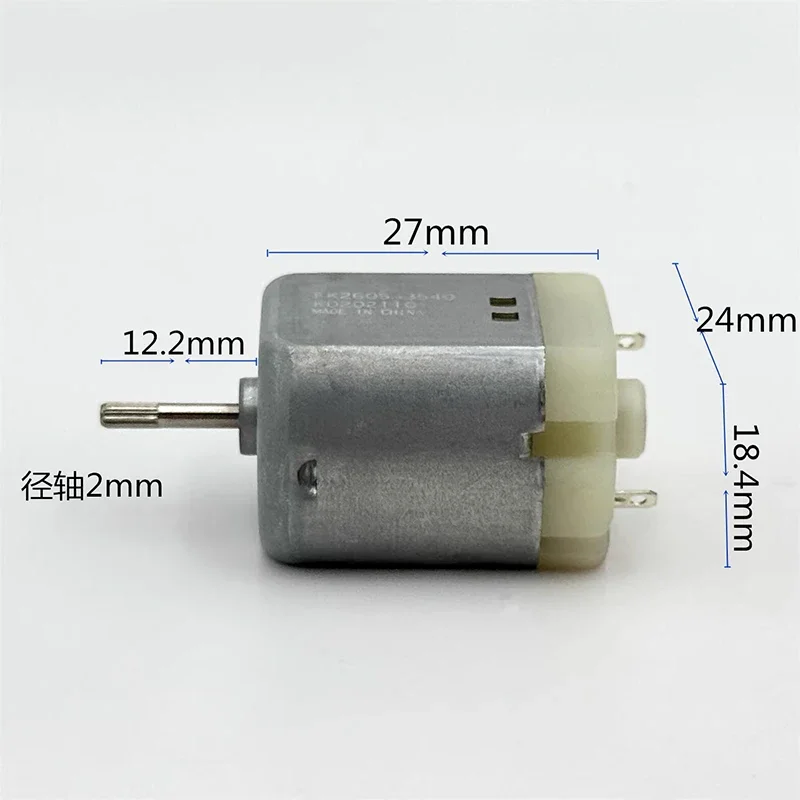 

Mabuchi FK-260SA-3540 DC 2,4-4,2 В 21500 об/мин мини 24 мм двигатель с угольной щеткой для DIY бритвы, хобби, игрушечная модель