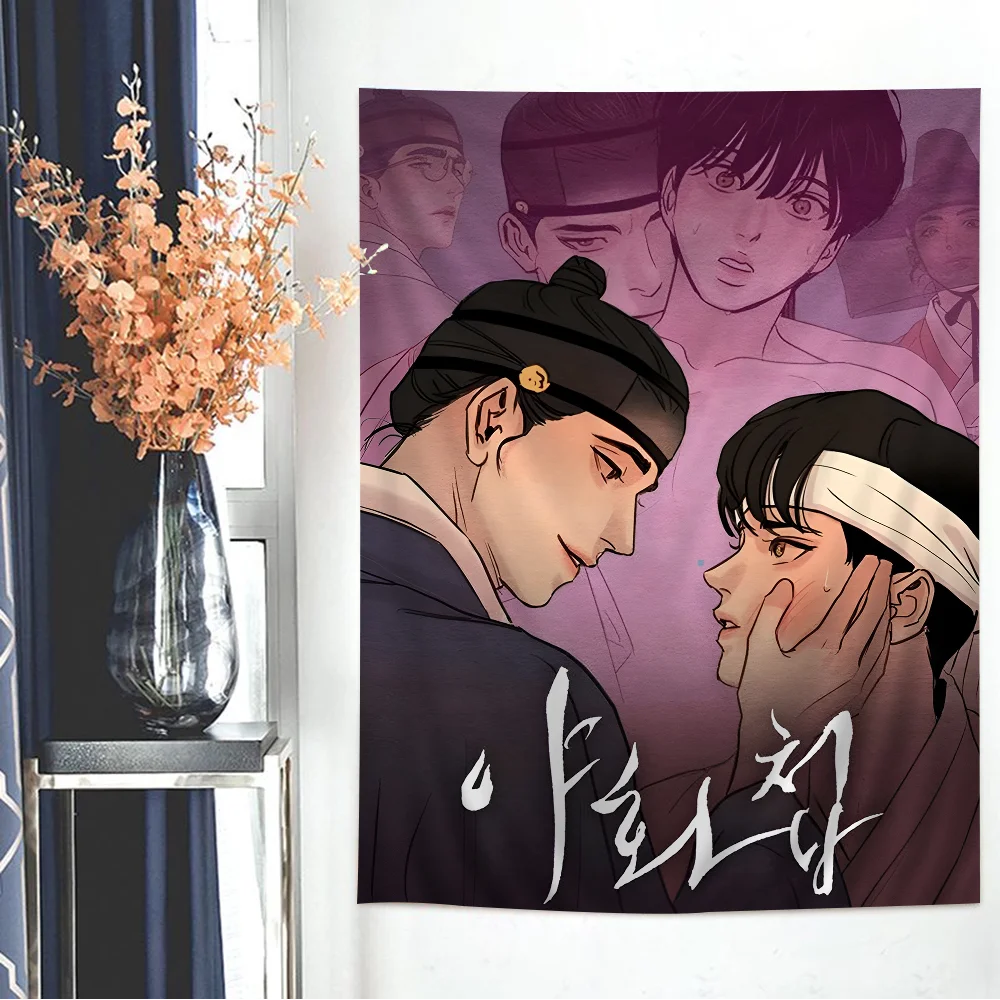 Большой настенный гобелен с принтом комиксов P-Painter Of The N-Night дешевый в стиле хиппи