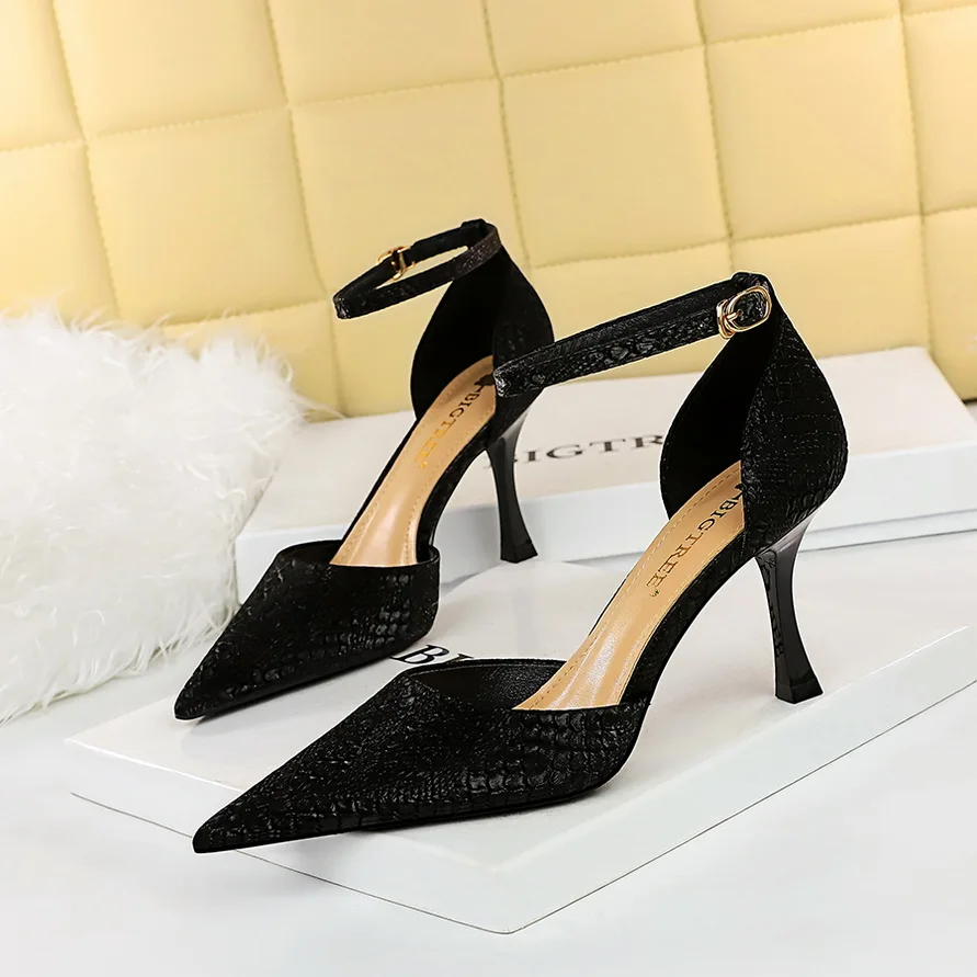 Women shoe Spring Pointy Banquet Party Birthday Bridal Wedding Shoes Fashion Sexy High Heel Ladies Shoes Sandals 2023 Free Mail images - 6