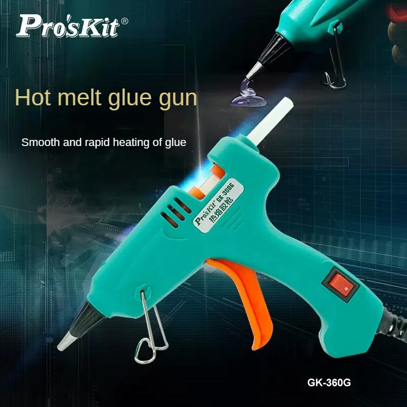 Pro'skit Пистолет для термоклеевого клея Ручной бытовой пистолет горячего GK-360G