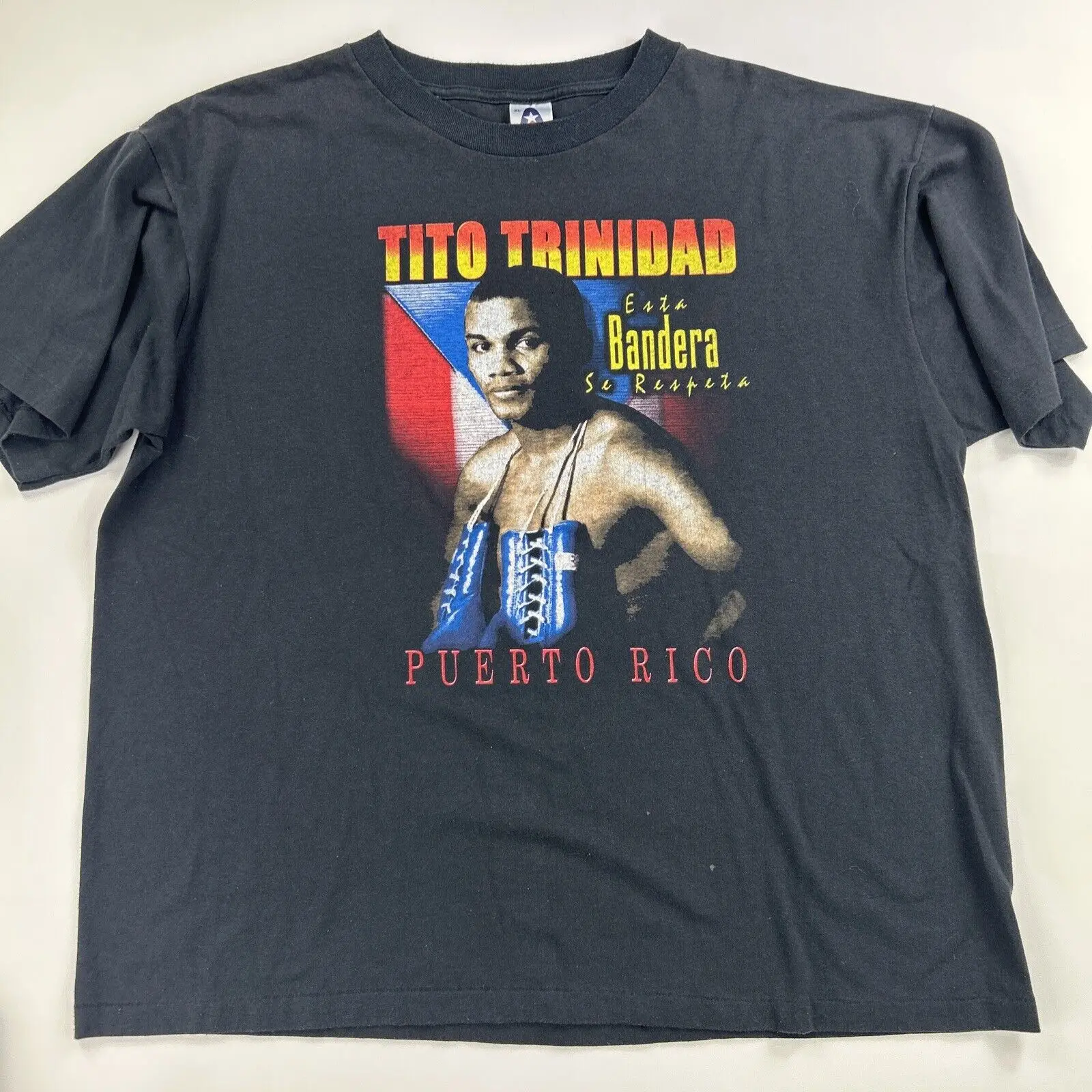 Винтажная 2001 футболка Тито Тринидад Размер Xl рэп хип-хоп бокс