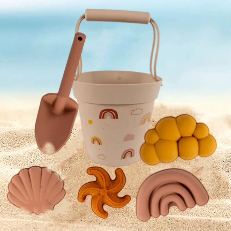 

Silicone Beach Toys Kids Sand Molde Tools Set Summer Water Play Baby Funny Game Cute Animal Mold Soft Children Swimming Bath Toy