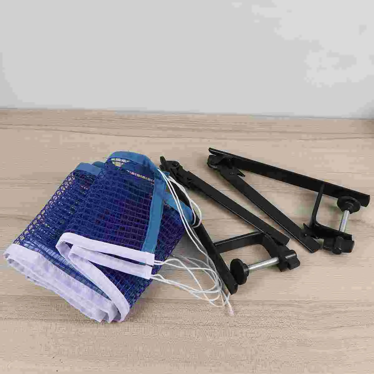 

Standard Table Tennis Net Post Set Portable Pong Rack with Metal Clamp Posts Table Tennis Accessory for Both Indoor Outdoor Use