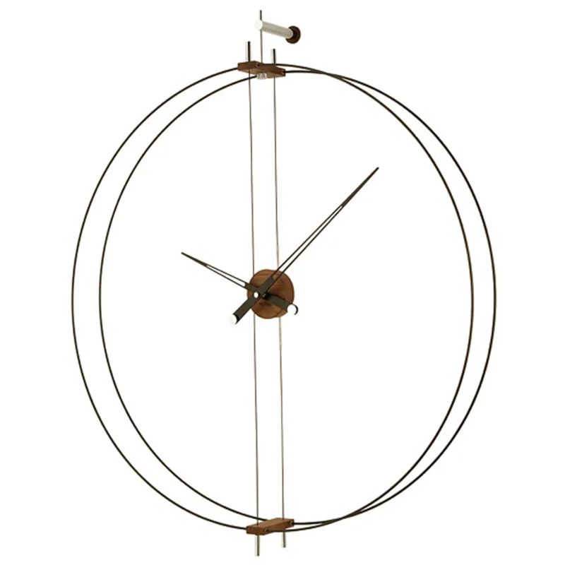 

Large Luxury Wall Clock Metal Spain Silent Clocks Mechanism Home Decor Living Room Watch Modern Orologio Da Parete Wall Decor